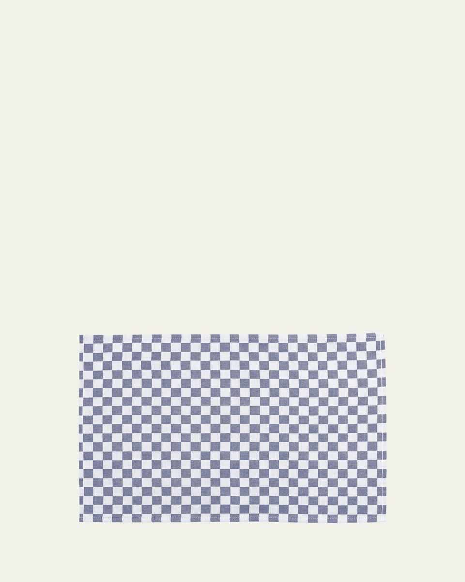Navy Check Placemats, Set of 4